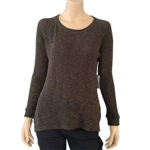 Olive Green Crochet LS Top XS